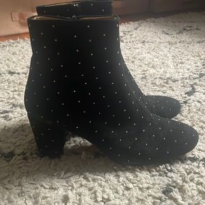 Sezane Lea gold stud boots